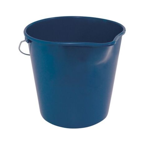 CUBO PLASTICO REDONDO C/PICO+ASA 12 L.