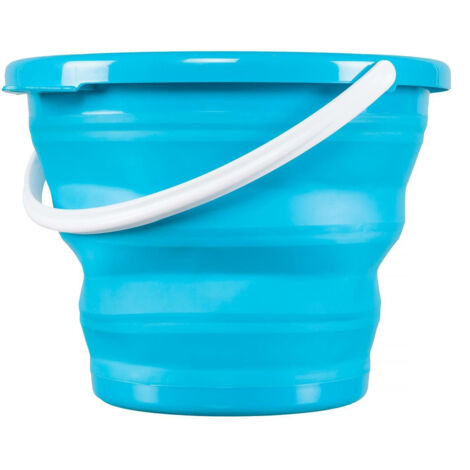 CUBO PLEGABLE 10L, AZUL, DE PLÁSTICO, para el jardín