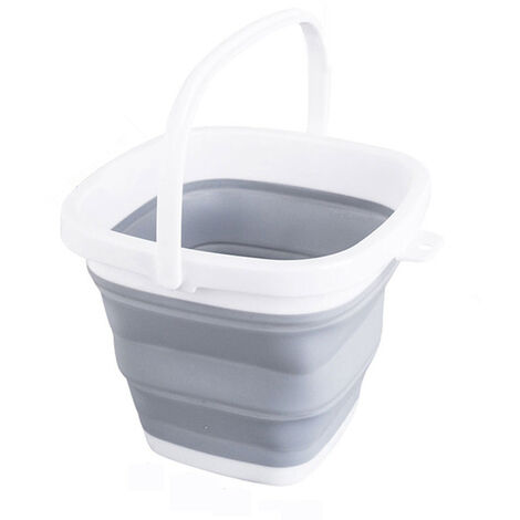 Cubo plegable portátil de 10L, Cubo de silicona para exteriores, artículos para el hogar, acampada, lavado de coches, barril, utensilios de cocina,01