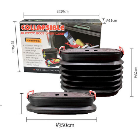Cubo plegable portátil de 4L/18L/37L para coche, cubo de basura para pesca, retráctil cubo de agua al aire libre, soporte para polvo, contenedor de caja de almacenamiento,37L