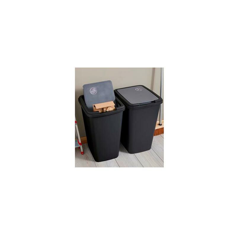

Cubo Plástico Green Bin Reciclado 50l Negro Antracita