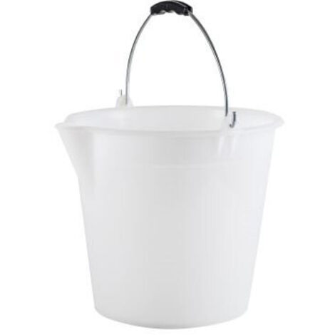 Cubo  polietileno plus con pico 12l. blanco  6315 32x32,5x29cm barbosa - universal 8413788063150 77478 UNIVERSAL