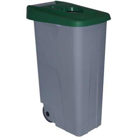 Cubo reciclaje Denox - 85 l - Verde