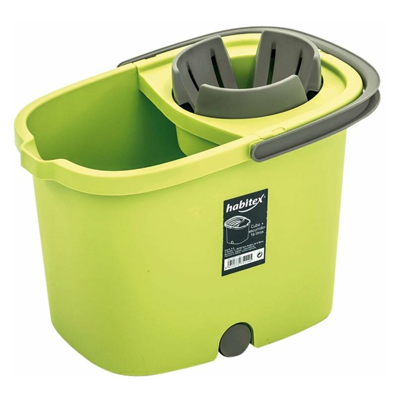 

Cubo Rect. Escurrefacil 16L. Vde.Habitex