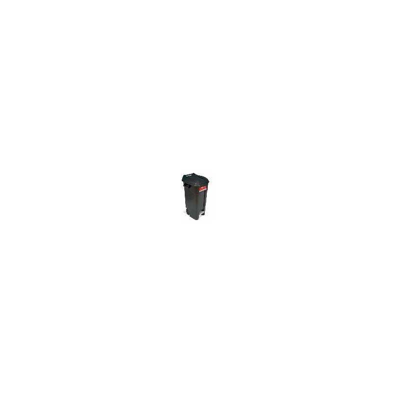 

Cubo Selectivo 120 L Con Rueda Y Pedal Tapa Negra
