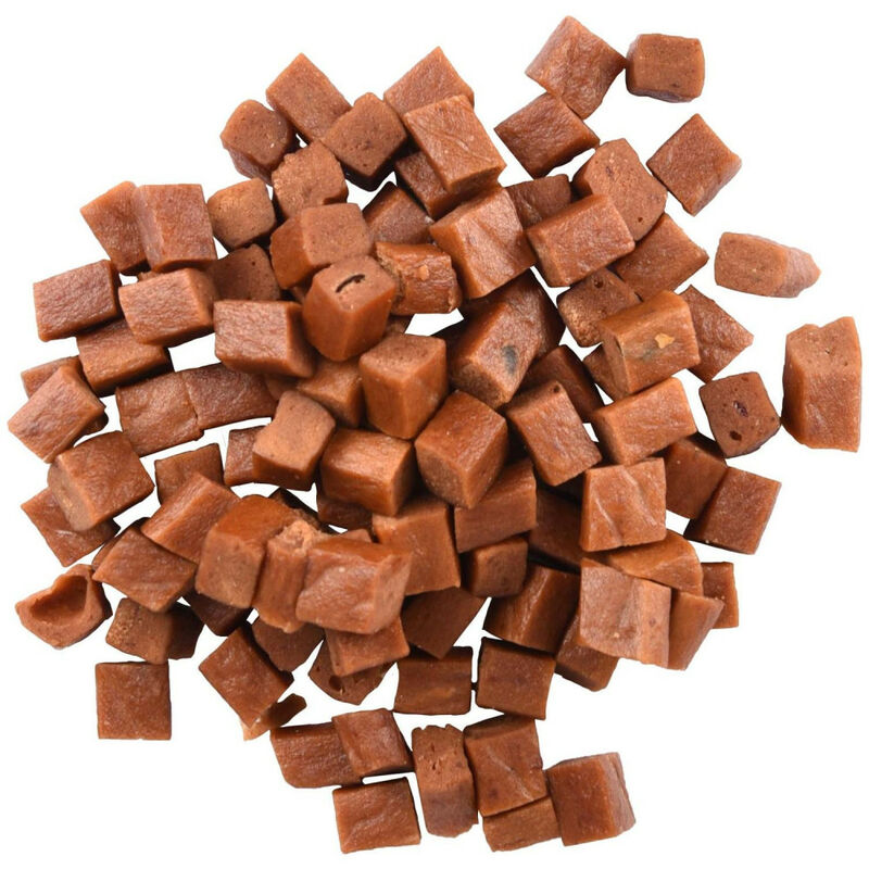 

Cubos de caramelo de salmón. Hapki BBQ. para gatos . 85 g. sin gluten.