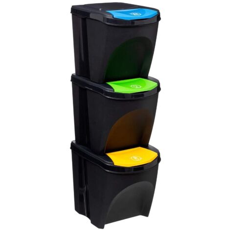 Cubos reciclaje Set 3 piezas