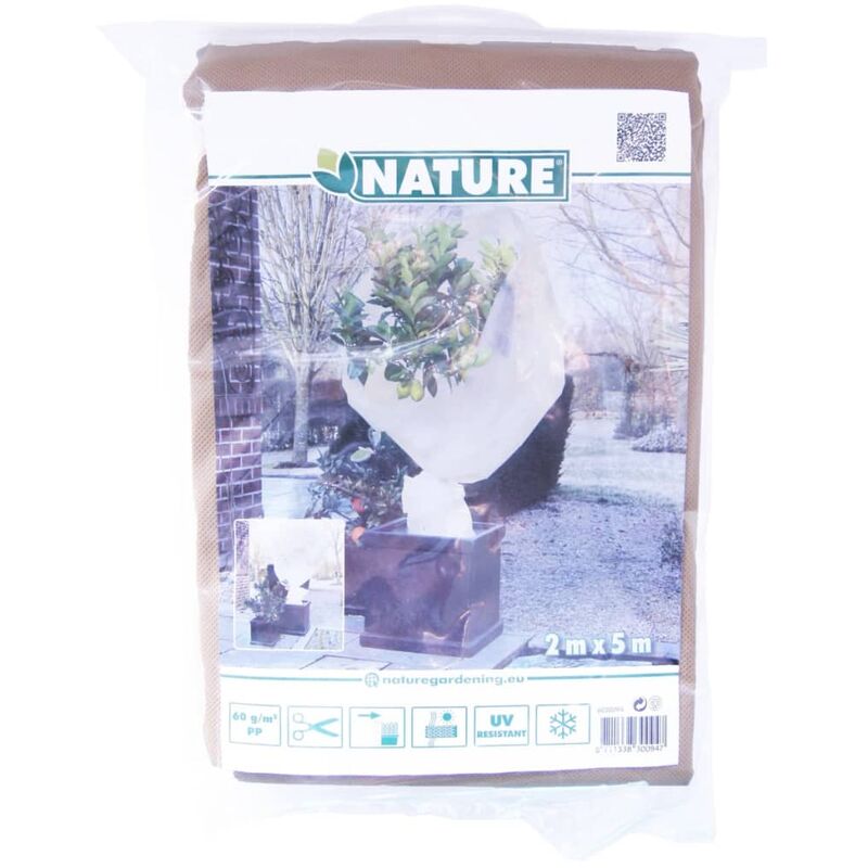 

Funda cubre plantas polar anti-heladas beige 60 g/m² 2x5 m - Nature