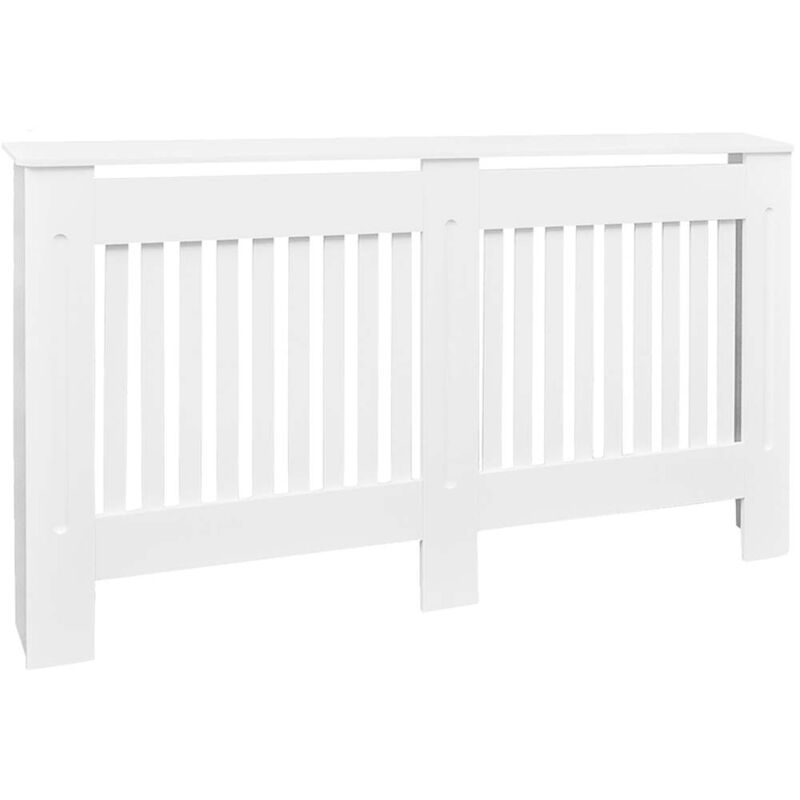 

vidaXL Cubierta para Radiador MDF Blanco 152 cm - Blanco
