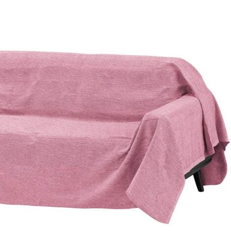 Funda cubre sofá protector liso 190 cm rosa ROYALE