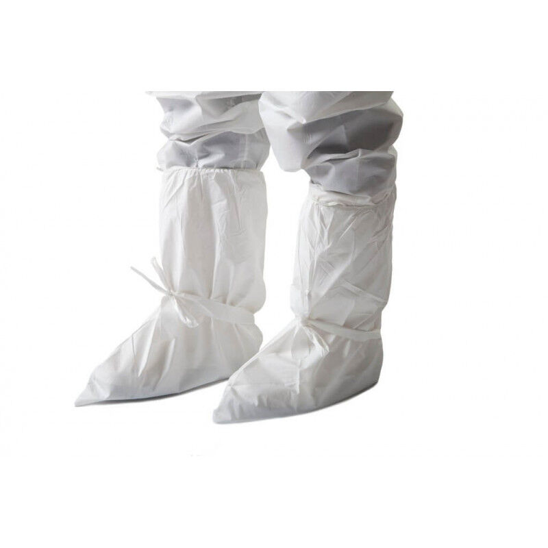

Cubrebotas en polipropileno laminado de polietileno con tiras blanco 440 (20 pares)