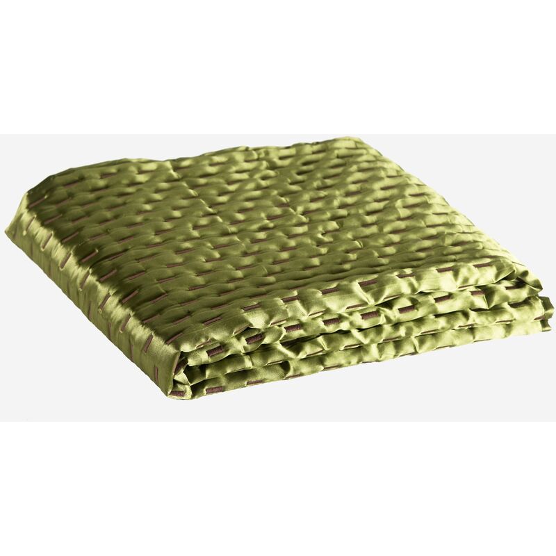 

Cubrecama de raso verde 100x200 cm