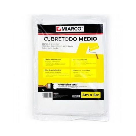 Cubretodo plastico 4x5mt medio miarco