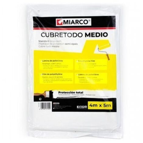 Cubretodo plastico 4x5mt medio miarco