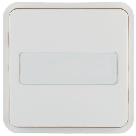 Cubyko 1 touche KNX porte-étiquette coloris blanc (WNT922B)