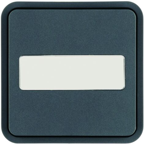 Cubyko 1 touche KNX porte-étiquette coloris gris HAGER WNT922