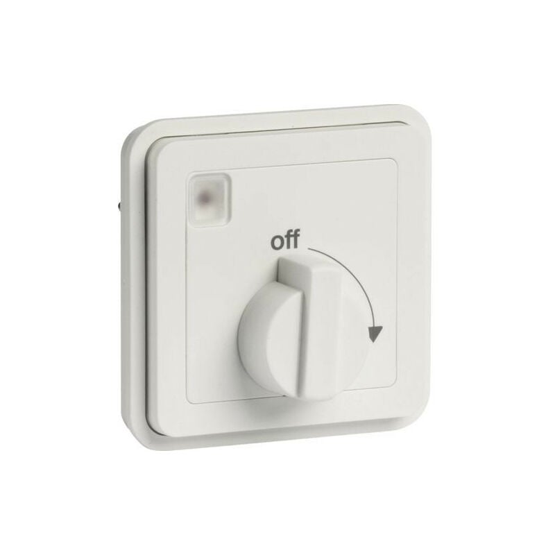 Hager - cubyko Minuterie bouton rotatif associable blanc IP55