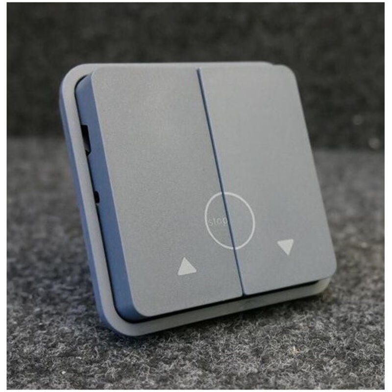 Hager - WNA301 Poussoir volet roulant Cubyko gris