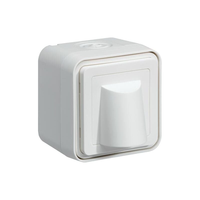 Hager - cubyko Sortie de câble saillie blanc WNC155B