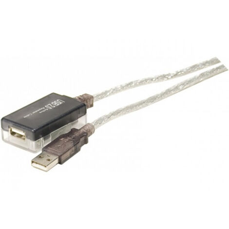 CUC Exertis Connect 149213 cableUSBUSB USB 2.0 USB A Grau, Transparent