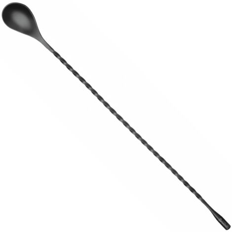 Cucchiaio da barman per cocktail, lungo, 385 x 35 mm, nero