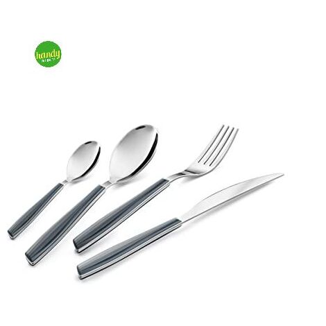 Cucchiaio da tavola brio EME Posateria colore grigio scuro/cromo 20 cm