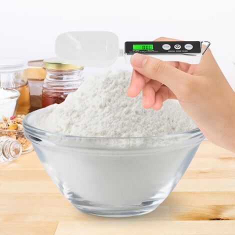 Cucchiaio dosatore elettronico, bilancia da cucina digitale da 500 g/0,1 g con schermo LCD per caffè, prodotti da forno, farina, riso, spezie