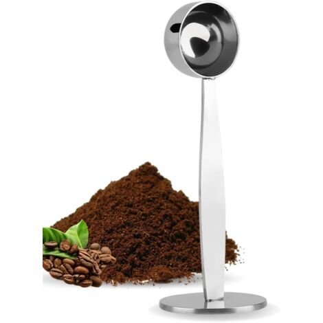 Cucchiaio dosatore per caffè, cucchiaino da caffè, pressino dosatore per caffè, cucchiaio in acciaio inossidabile, cucchiaini per caffè, accessori per il caffè