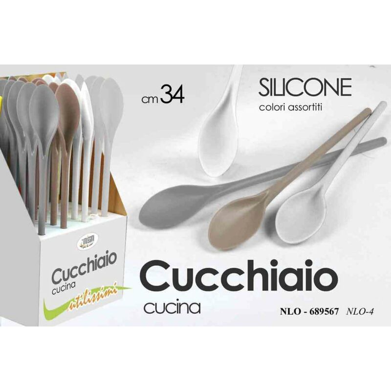 Image of Cucchiaio Silicone Cm.34 Col. Ass.