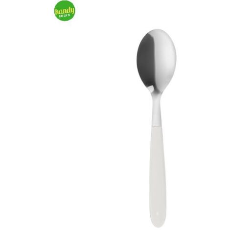 Cucchiaio tavola light EME Posateria colore bianco/cromo 19 cm