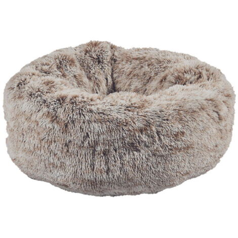 Cuccia beige 50 x 25 cm: Cuccetta Ciambella morbida e imbottita beige modello Poilu Bobby per cani e gatti