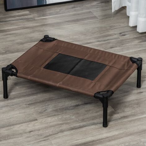 Cuccia Estiva Brandina per Cani da Esterno e da Interno, Lettino per Animali Domestici  Caffè 61x46x18cm