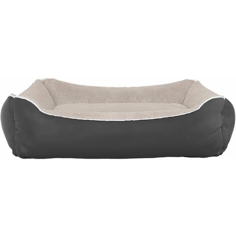 Cuccia Imbottita per Cani e Gatti 84x66x19cm in Poliestere Nuvola Panna