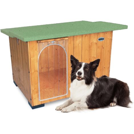 Cuccia in Legno per Cani da Esterno Tendina OMAGGIO mod. Italy MADE IN ITALY B - Barboncino 73x56xH51 Tendina OMAGGIO
