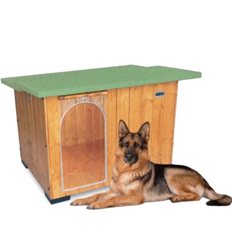 Cuccia in Legno per Cani da Esterno Tendina OMAGGIO mod. Italy MADE IN ITALY D - Pastore 102x88xH78 Tendina OMAGGIO