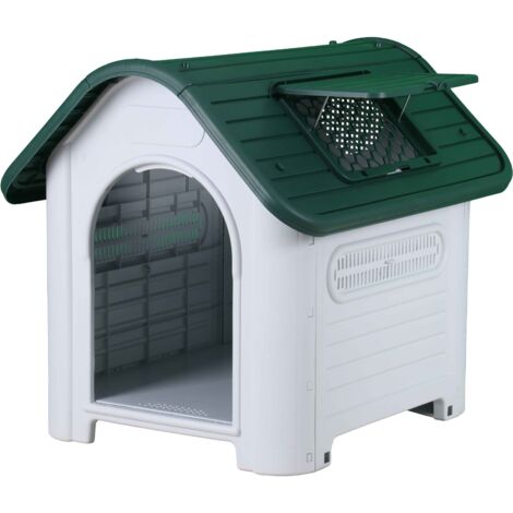 Cuccia per Cane Casa per Cani per Uso Interno ed Esterno con Finestra Apribile M
