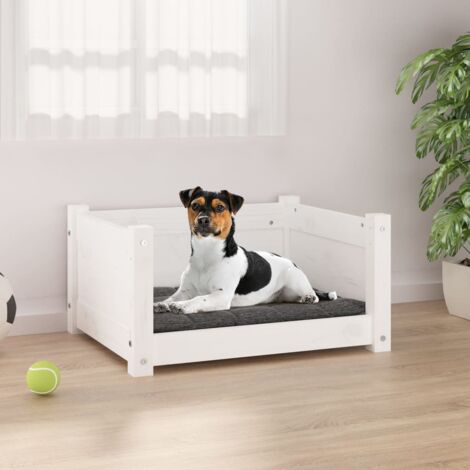 vidaXL Cuccia per Cani in Legno Massello di Pino Letto Misure/Colori Diversi