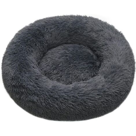 Cuccia per cani da 60 cm, morbida cuccia per gatti in peluche, antiscivolo, lavabile, rotonda, soffice, cuscino antistress, cuccia per cani