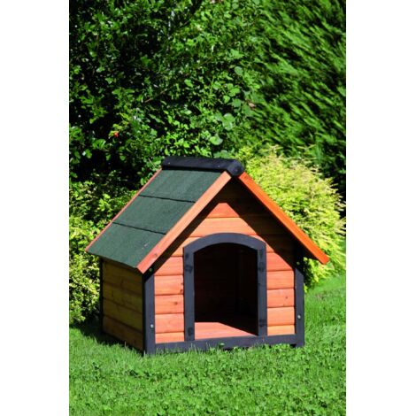 Cuccia per Cani da Esterno Pluto in Legno di Abete Trattato 84X71X86Cm