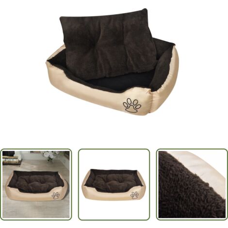 Cuccia per cani -  Letto Caldo per Cani con Cuscino Imbottito L
