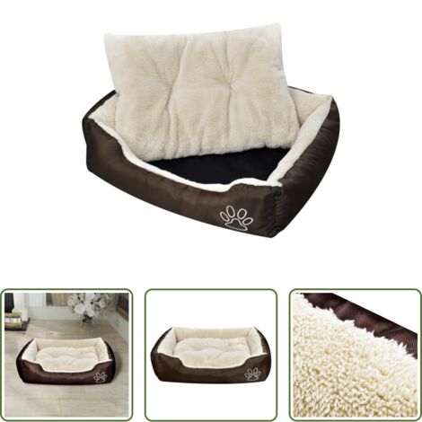 Cuccia per cani -  Letto Caldo per Cani con Cuscino Imbottito M