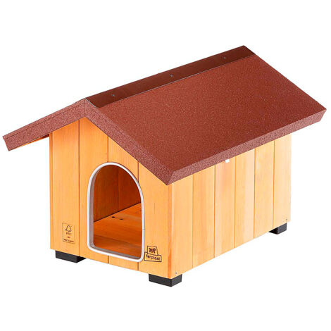 Cuccia per Cani mini 47x61x44 cm in legno per esterni
