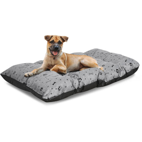 Cuccia per cani PRESTIGE cuscino 120x80 cm impermeabile ossa nero