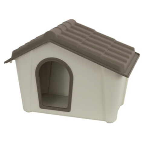 Cuccia Per Cani Resina Dimensione  57X39X42H Tortora/Beige Giardino 3 Pz.