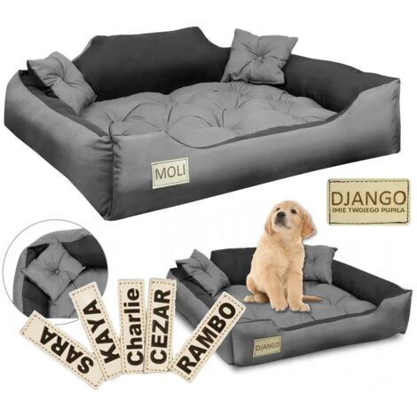 Cuccia/recinto per cani, 115x95 cm, personalizzabile, grigio