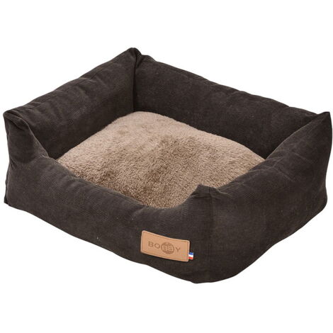 Lettino per Cani，Brandina per Cani，Divanetto per Cani Grigio 90x70x23 cm  Peluche CWW866649 MaisonChic