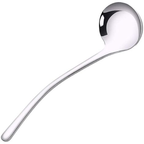 Cuchara cucharón de acero inoxidable con mango largo para cocina casera o restaurante
