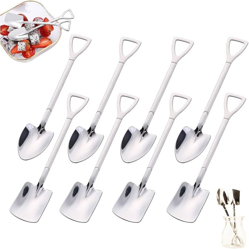 

Cuchara de acero inoxidable, Cuchara creativa con forma de cuchara, Cuchara roja, Cuchara de sandía, Té con leche, Café, Cuchara de azúcar, Helado,