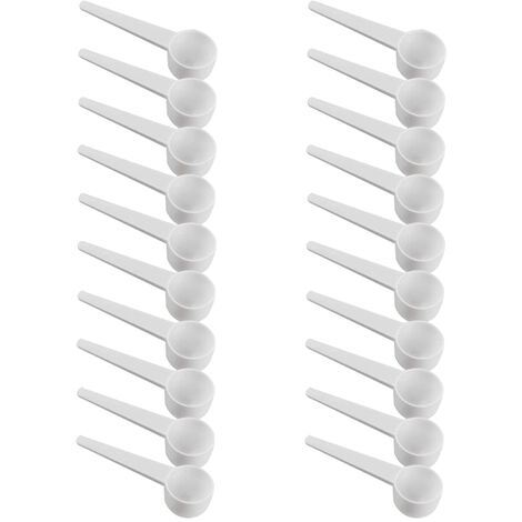 Cuchara de mango largo Cucharas de café Cuchara de plástico Cuchara medidora Cuchara desechable de leche en polvo Cucharas medidoras para café, alimentos para mascotas, cereales, proteínas, especias y