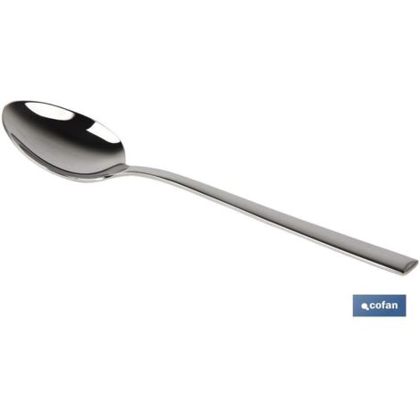 Cuchara de postre inoxidable 18/0, 17,7 cm de longitud, caja de 12 uds.